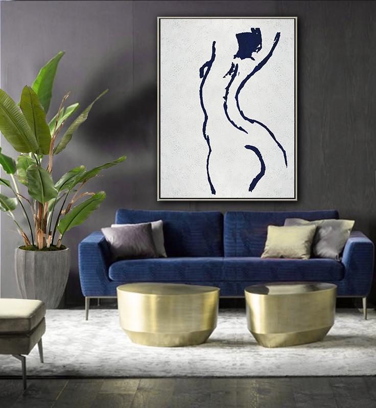 Navy Blue Nude Art #NV277B - Click Image to Close